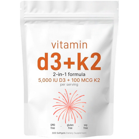 Vitamin D3 with K2 Softgel Manufacturer - OEM 2 in 1 for Joint Teeth Bone Support