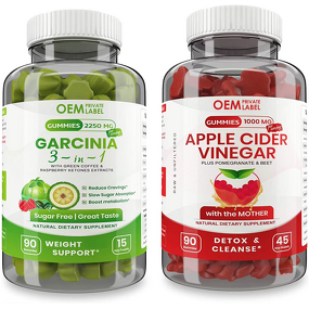 Garcinia Cambogia Gummies Factory - OEM Detox Fat Burner with Apple Cider Vinegar