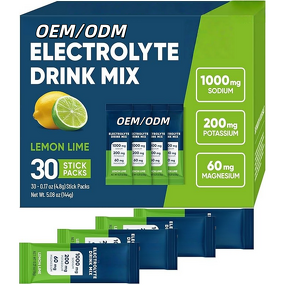 Electrolytes Drink Mix Factory - OEM Multivitamin Hydration Powder Packets 0 Calorie