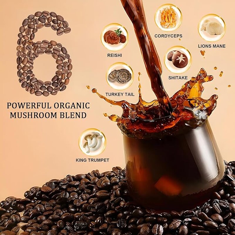Mushroom Coffee Powder Supplier - OEM with Lion's Mane Reishi Instant Energy Drink