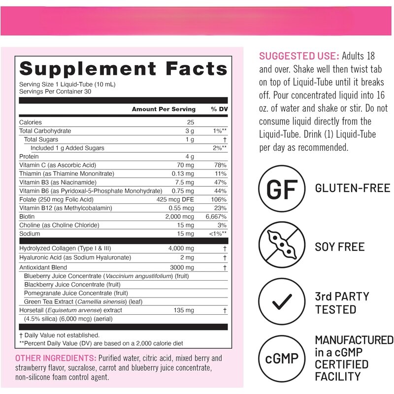 Marine Collagen Oral Liquid Supplier - Deep-sea Fish Collagen & Biotin for Women