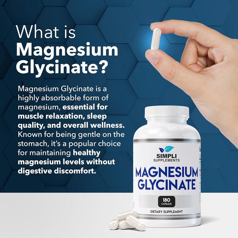 Magnesium Glycinate Capsules Source Factory - Complex Compound for Relaxation