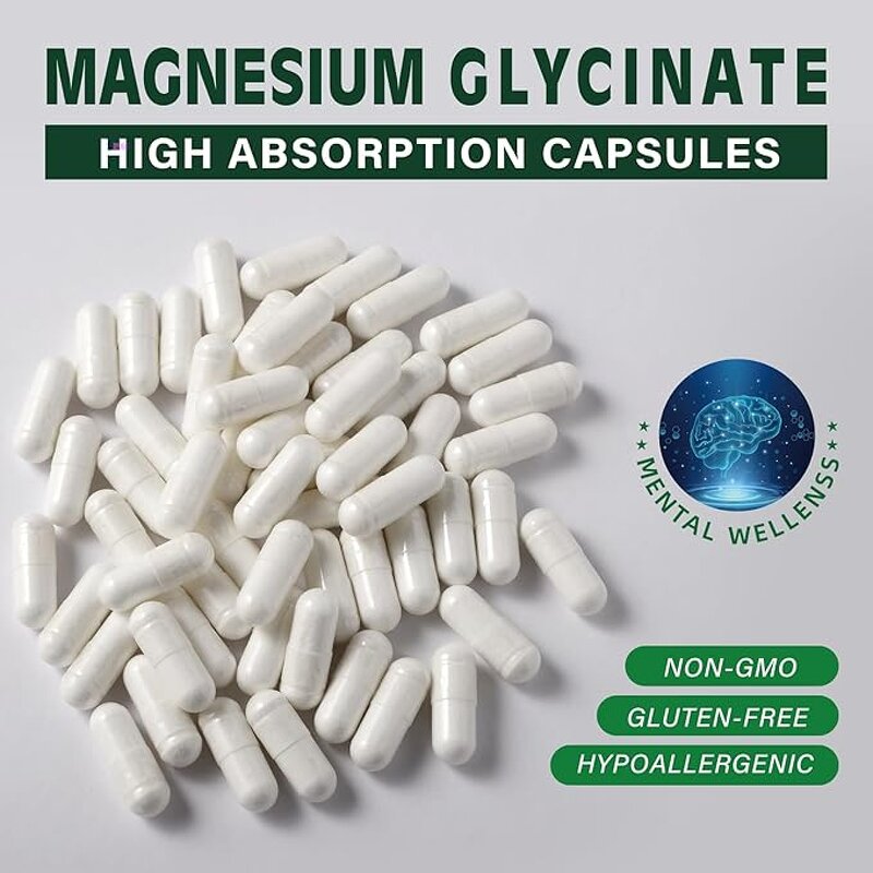 Magnesium Capsules Manufacturer - GMP Glycinate Complex for Sleep & Anxiety Relief