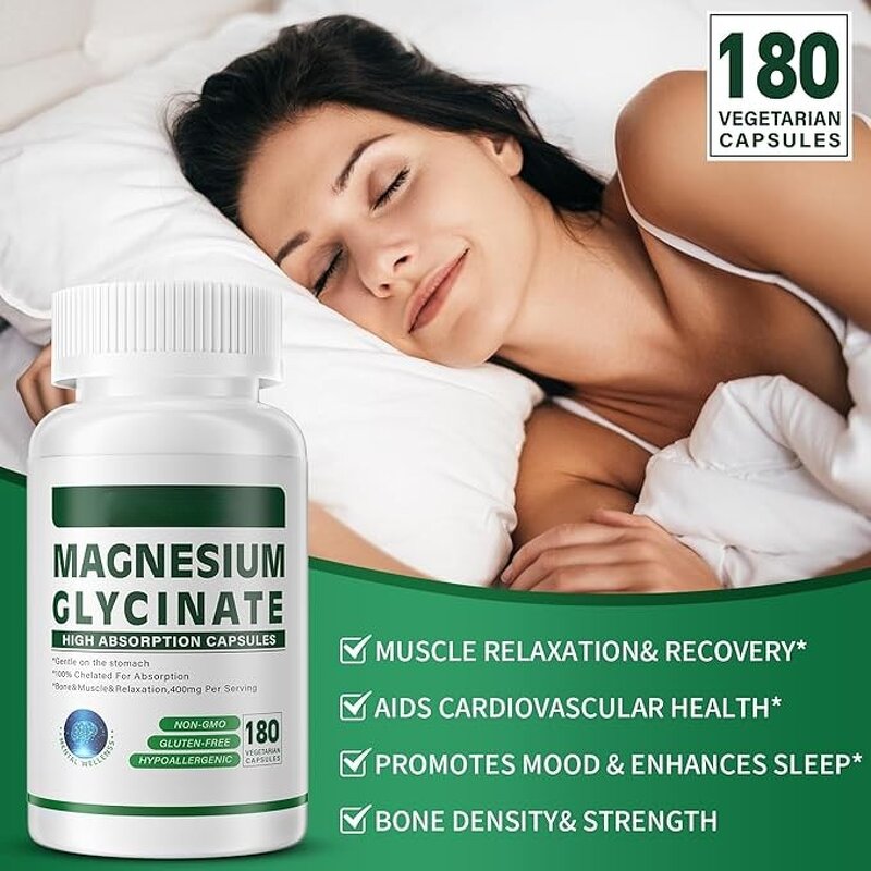 Magnesium Capsules Manufacturer - GMP Glycinate Complex for Sleep & Anxiety Relief
