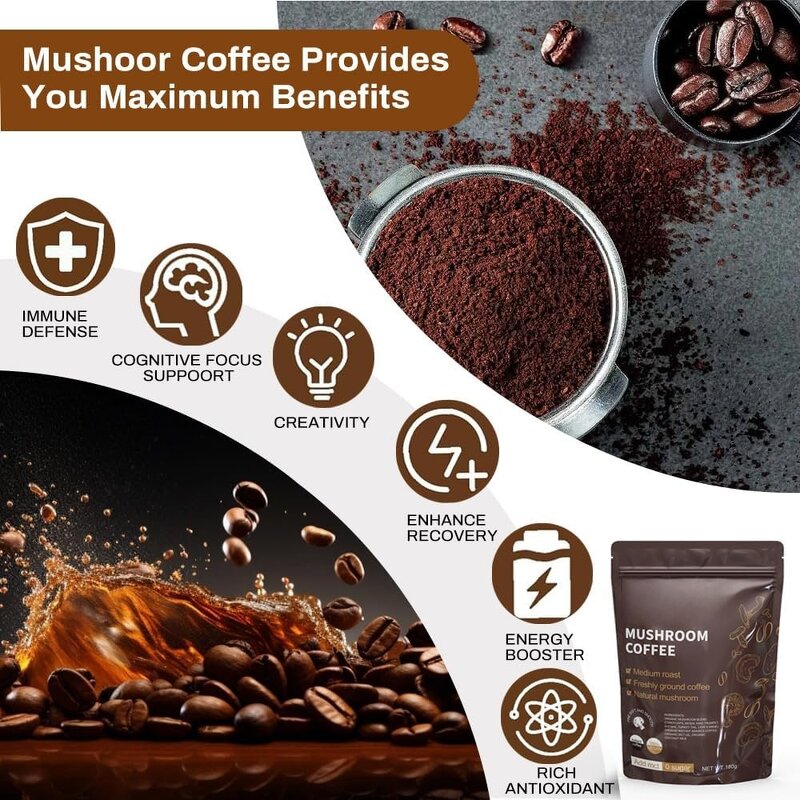 Mushroom Coffee Powder Supplier - OEM with Lion's Mane Reishi Instant Energy Drink