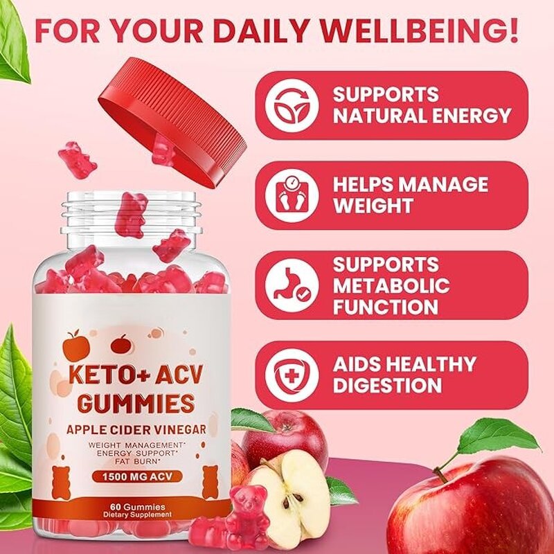 Apple Cider Vinegar Gummy Supplier - OEM Keto ACV with Vitamin B12 for Weight Management