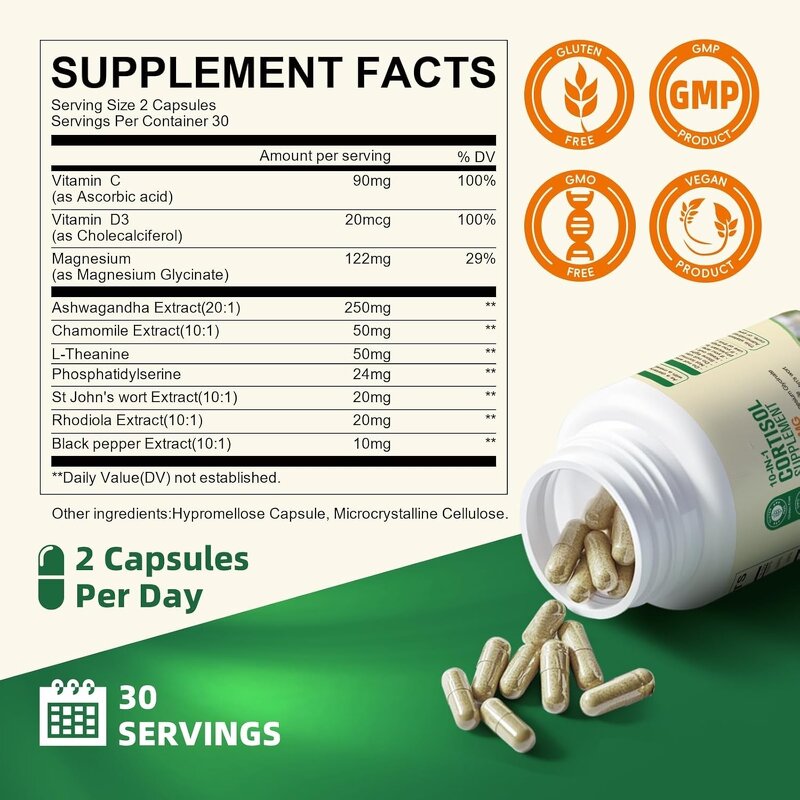 Cortisol Supplement Manufacturer - OEM 10-in-1 with Ashwagandha for Women