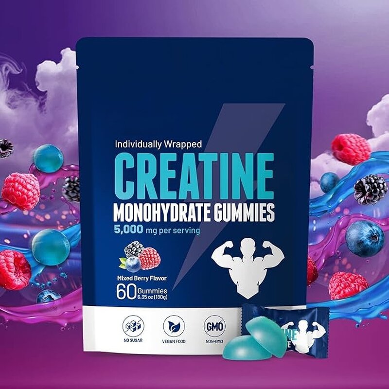 Creatine Gummies Supplier - OEM 5g Monohydrate Sugar Free for Muscle Growth