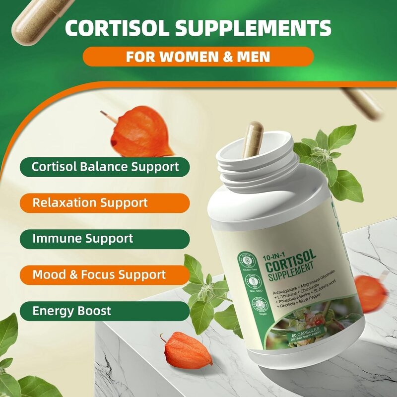 Cortisol Supplement Manufacturer - OEM 10-in-1 with Ashwagandha for Women