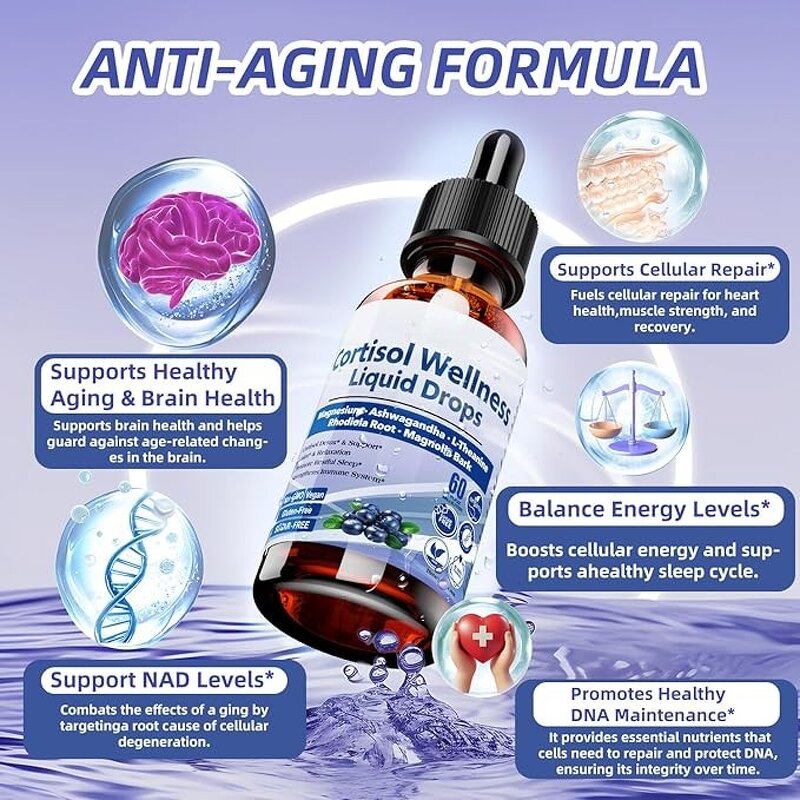 NAD Nicotinamide Drops Manufacturer - with Resveratrol Quercetin for Anti-Aging Brain