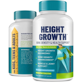 Growth Capsules Factory - Height Maximizer with Calcium GABA Zinc for All Ages