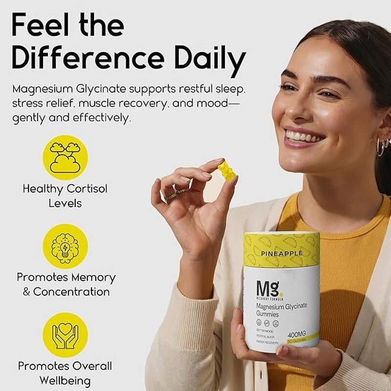 Magnesium Gummies Manufacturer - GMP ISO Glycinate Complex for Sleep & Calming