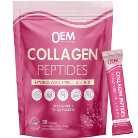 Collagen Peptides Powder Supplier - with Hyaluronic Acid Biotin MCT & Probiotics