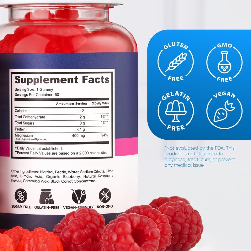 Magnesium Gummies Manufacturer - GMP ISO Glycinate Complex for Sleep & Calming