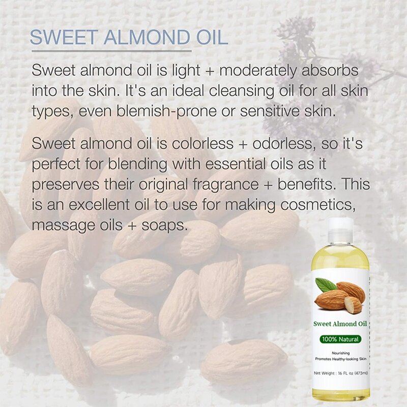 Sweet Almond Oil Supplier - Private Label Hexane Free