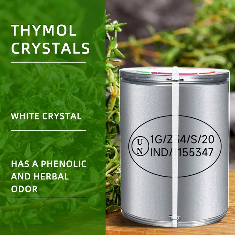 Thymol Crystal Manufacturer - 99% for Flavour Fragrances