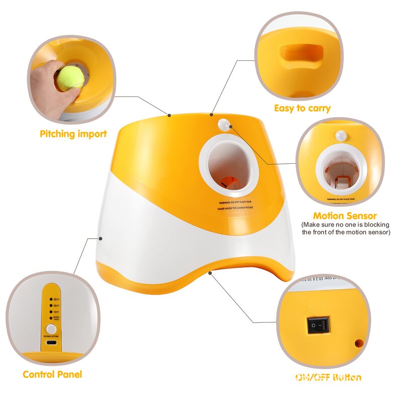 Tennis Ball Throwing Machine Factory - Automatic Pet Interactive Training Equipment