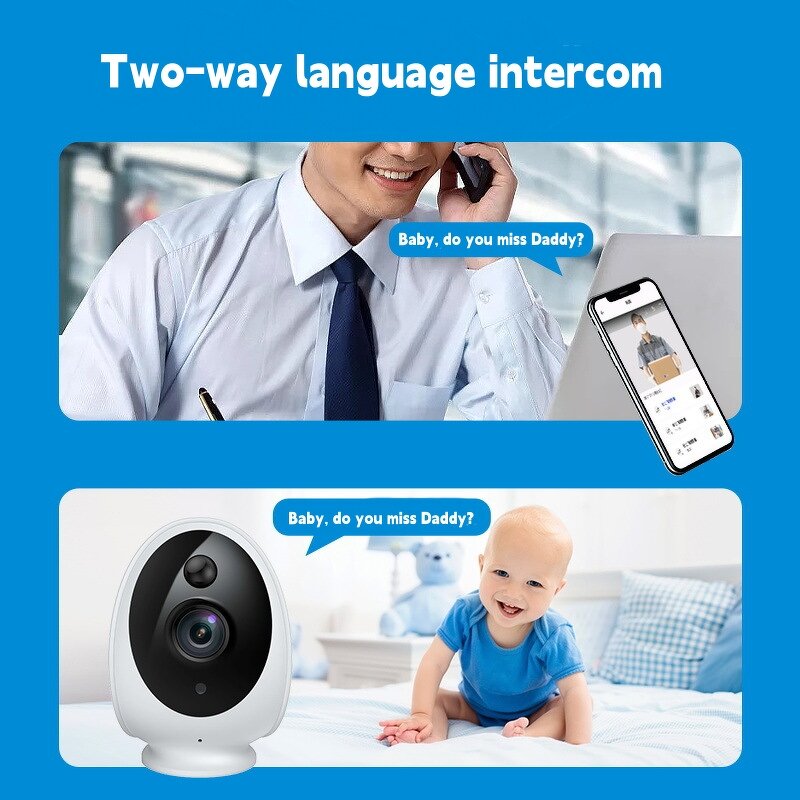 Smart Pet Camera Supplier - Battery Wireless Doorbell Monitor Two-in-one