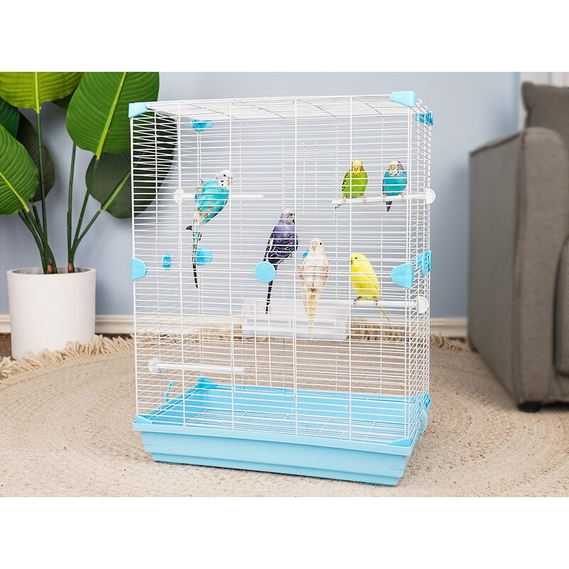 Budgie Cage Supplier - Large Villa Metal Viewing Cage Bird House