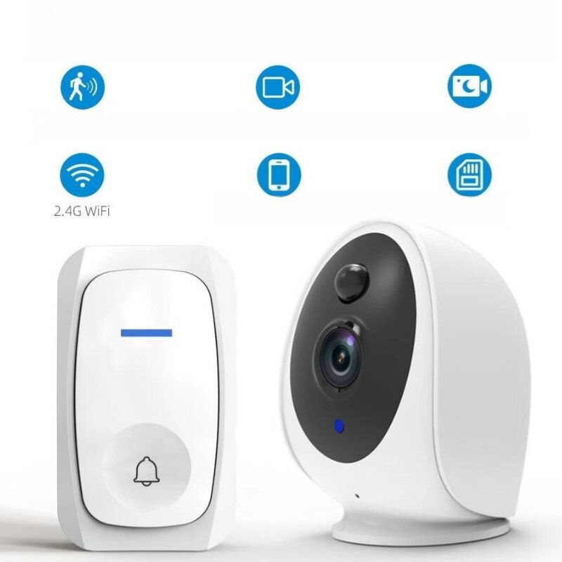 Smart Pet Camera Supplier - Battery Wireless Doorbell Monitor Two-in-one