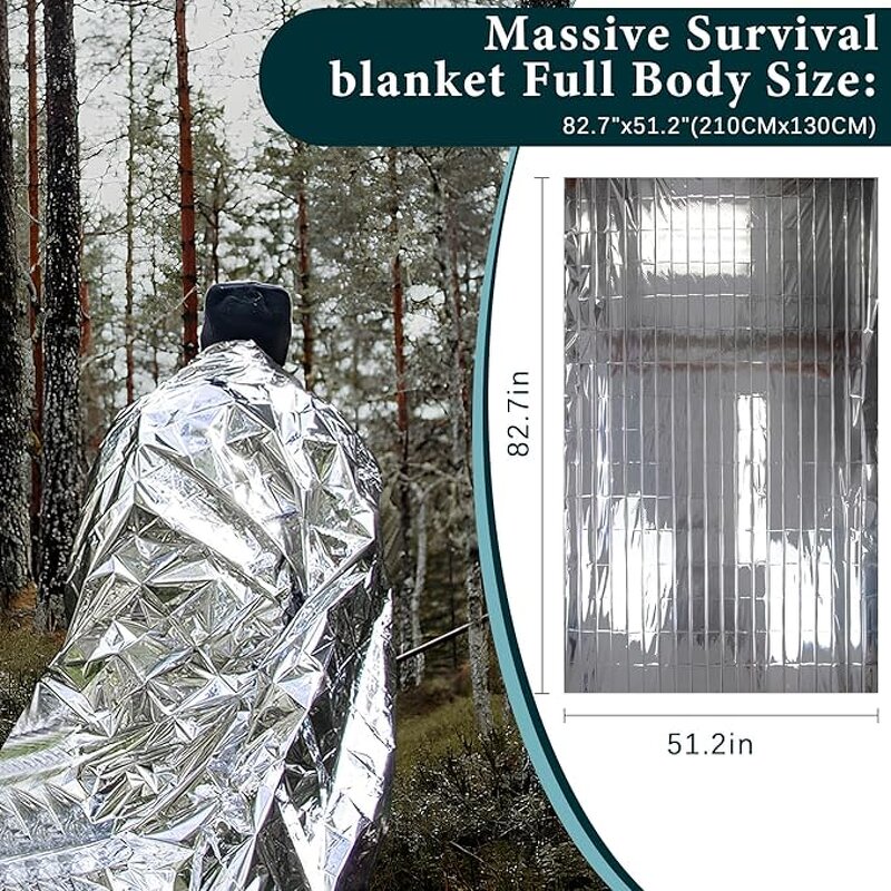 Emergency Blanket Supplier - Mylar Space Survival Kit for Outdoor Hiking Camping