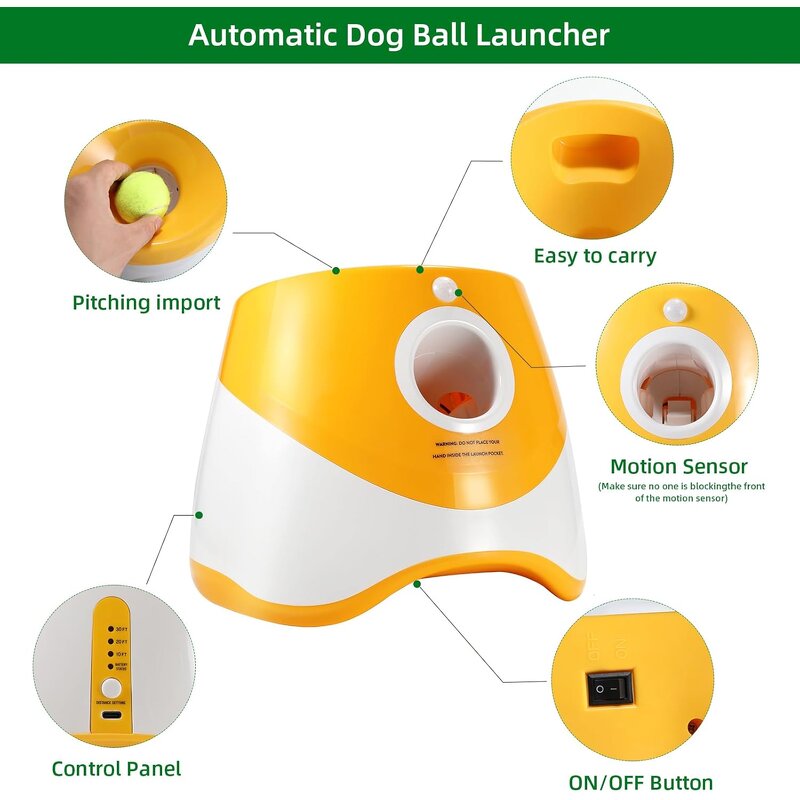 Ball Launcher for Dogs Manufacturer - Automatic Thrower Machine with Tennis Balls