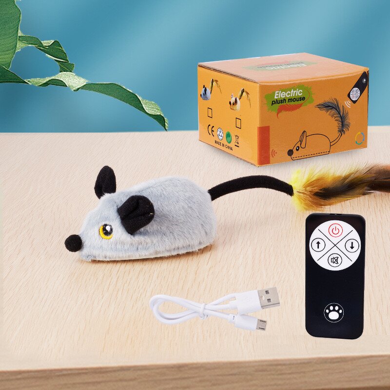 Interactive Cat Toy Manufacturer - Automatic Moving Mouse with Furry Tail