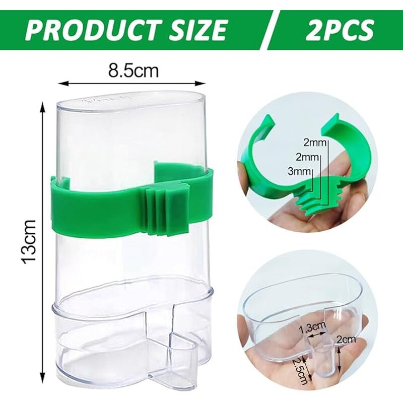 Automatic Bird Waterer Supplier - Parrot Cage Drinker Bottle Feeder Container