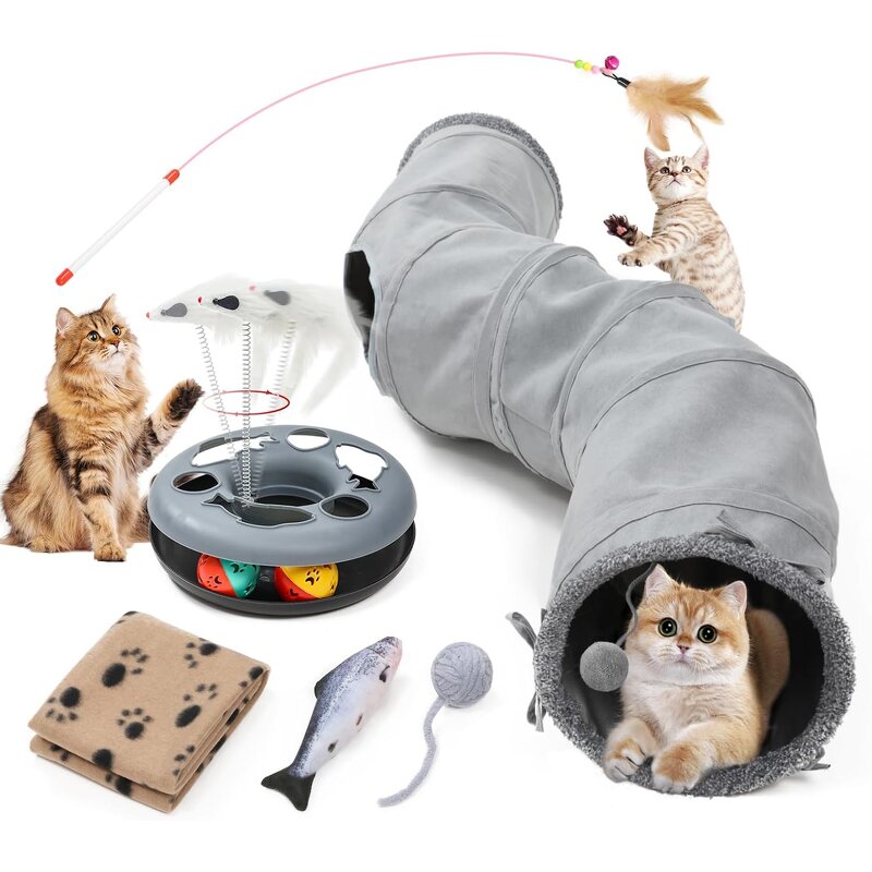 Cat Tunnel Manufacturer - Indoor S-Shaped Roller Track Collapsible Play Tube