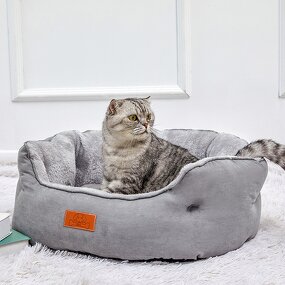 Donut Pet Bed Supplier - Round Washable Anti-Slip Water-Resistant Cushion