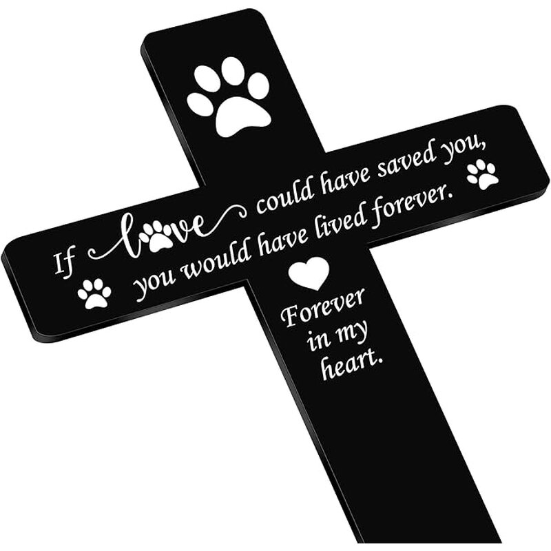 Pet Memorial Cross Supplier - Stake Plaques for Garden Grave Marker Gift