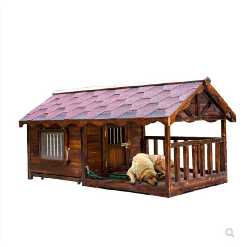 Dog Crate Supplier - Solid Wood Outdoor Rainproof Kennel Indoor Cage