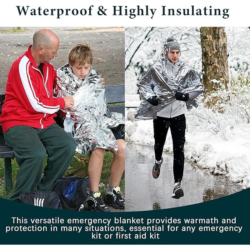 Emergency Blanket Supplier - Mylar Space Survival Kit for Outdoor Hiking Camping