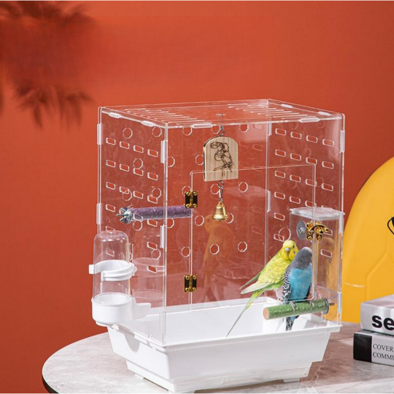 Acrylic Birdcage Manufacturer - Panoramic Transparent Breeding Box Set Wholesale