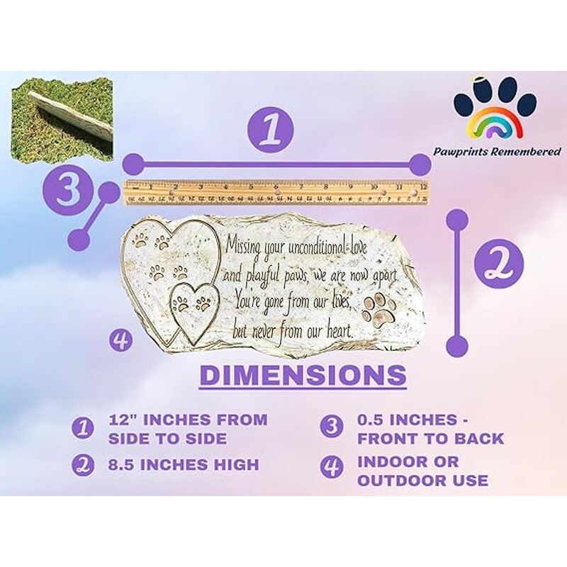 Pet Memorial Stone Manufacturer - Outdoor Garden Lawn Grave Marker Headstone
