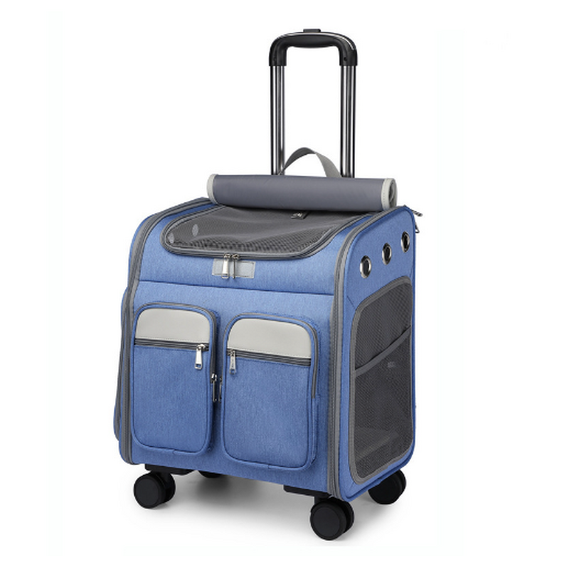 Pet Backpack Factory - Trolley Silent Universal Wheel Folding Cat Carrier