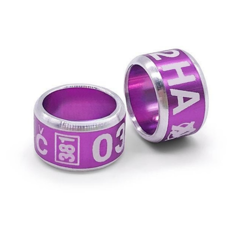 Bird Foot Ring Manufacturer - Engraved Metal Aluminum ID Ring for Parrot Pigeon