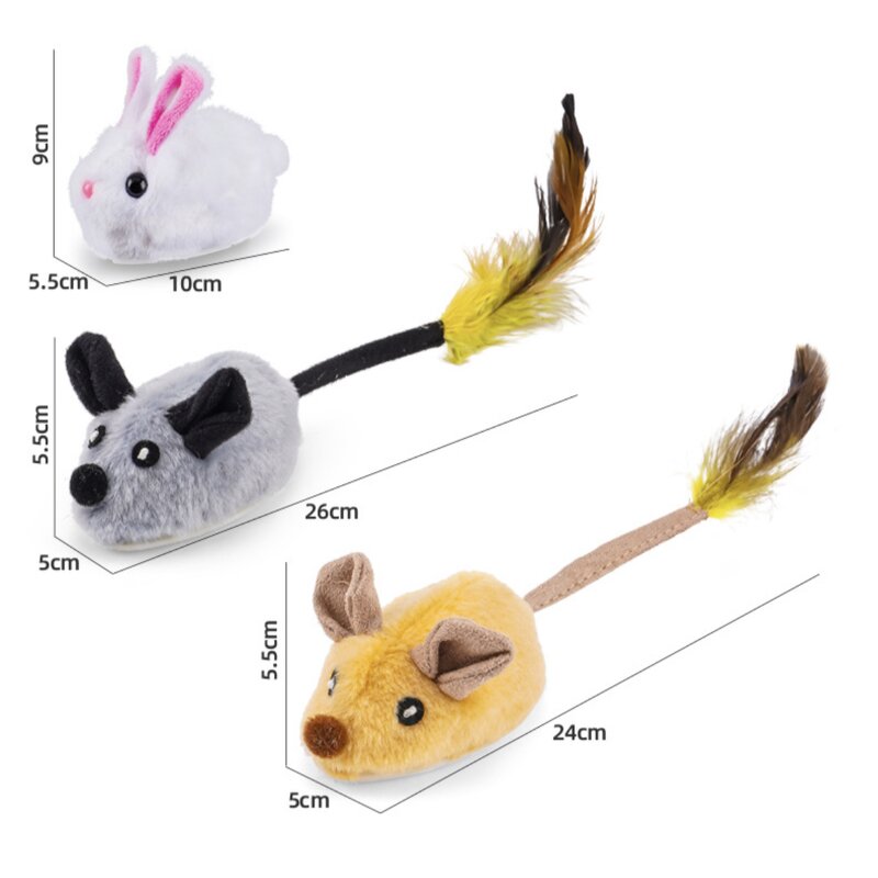 Interactive Cat Toy Manufacturer - Automatic Moving Mouse with Furry Tail