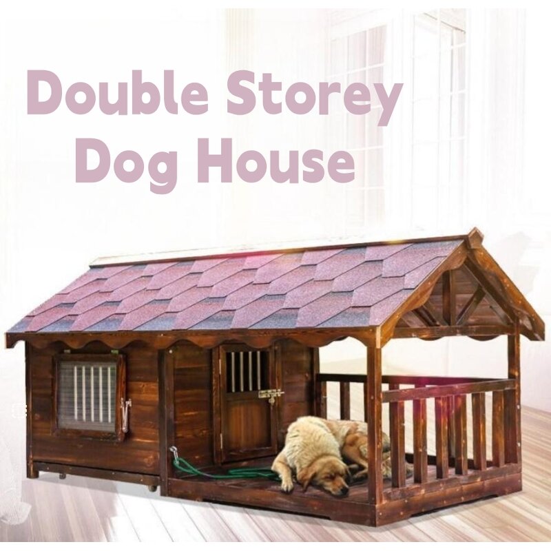 Dog Crate Supplier - Solid Wood Outdoor Rainproof Kennel Indoor Cage