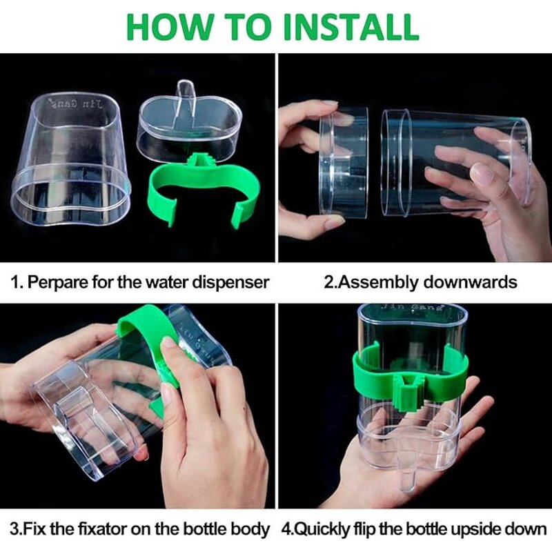 Automatic Bird Waterer Supplier - Parrot Cage Drinker Bottle Feeder Container