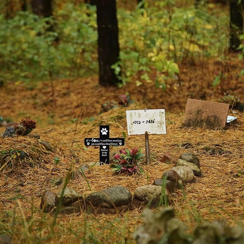 Pet Memorial Cross Supplier - Stake Plaques for Garden Grave Marker Gift