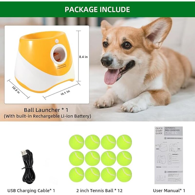 Ball Launcher for Dogs Manufacturer - Automatic Thrower Machine with Tennis Balls