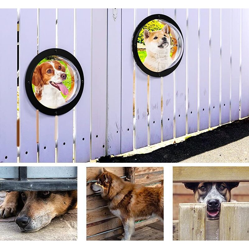 Transparent Pet Fence Manufacturer - Acrylic Semi-circle Window Cover Door