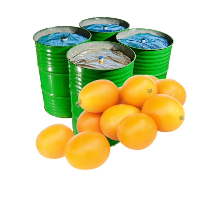 Brix 19 TA 0.2 Aseptic Bag Drum 200kg Pure Natural Beverage Drink Raw Material Fruit Puree Orange Fermented Juice
