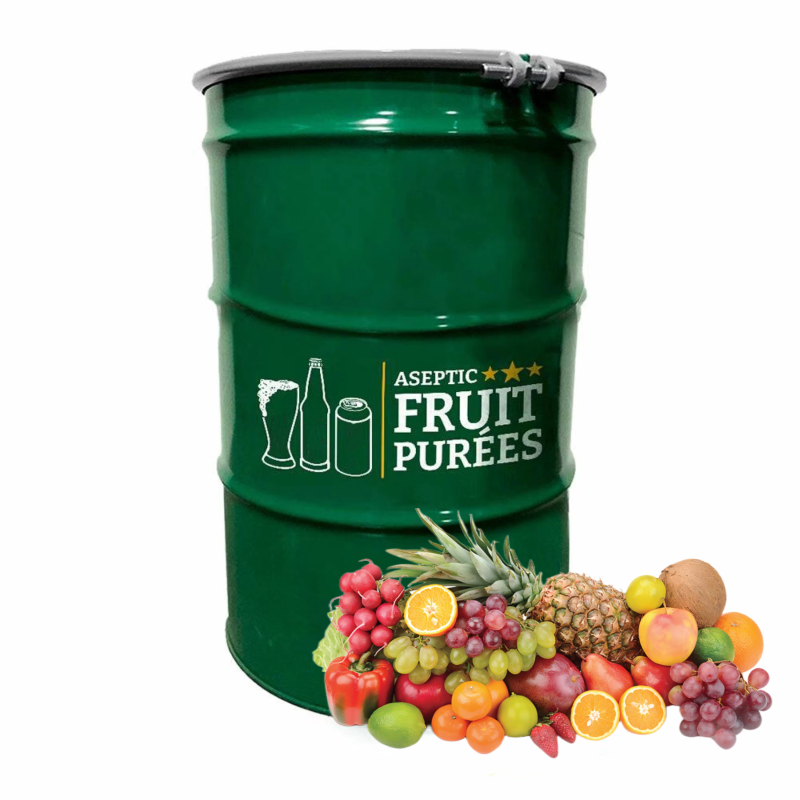 Brix 19 TA 0.2 Aseptic Bag Drum 200kg Pure Natural Beverage Drink Raw Material Fruit Puree mango Fermented Juice