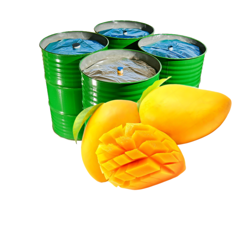 Brix 19 TA 0.2 Aseptic Bag Drum 200kg Pure Natural Beverage Drink Raw Material Fruit Puree Orange Fermented Juice