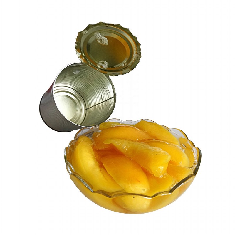Canned Yellow Peach Slice Fruit Syrup Pulp