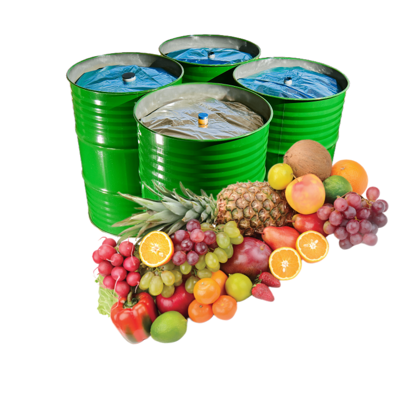 Brix 19 TA 0.2 Aseptic Bag Drum 200kg Pure Natural Beverage Drink Raw Material Fruit Puree Orange Fermented Juice