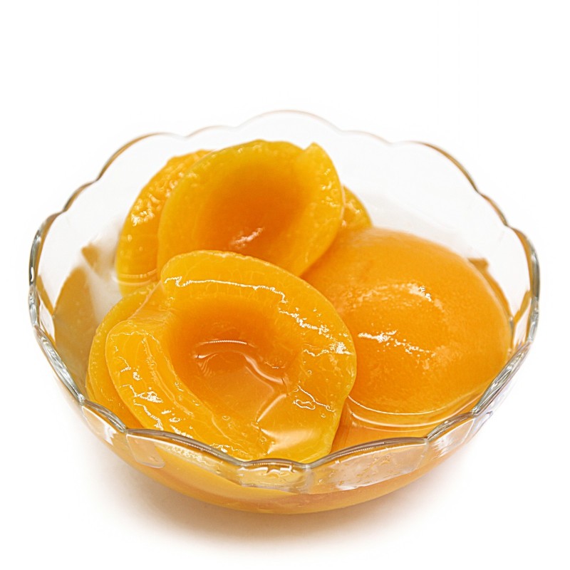 New Season Canned Yellow Peach Halves Fruit Syrup Pulp