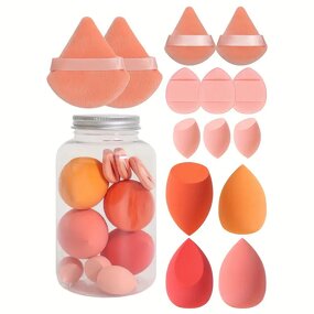 Makeup Egg Set Supplier - Hot Selling Fashion Multi-Color Beauty Egg with Ribbon